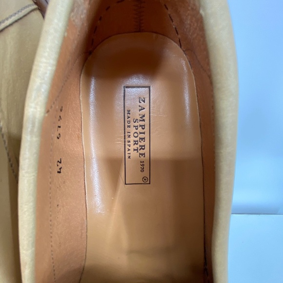 Gianfranco Zampiere Sports Spanish Men's Tan Loafers - Picture 3 of 8